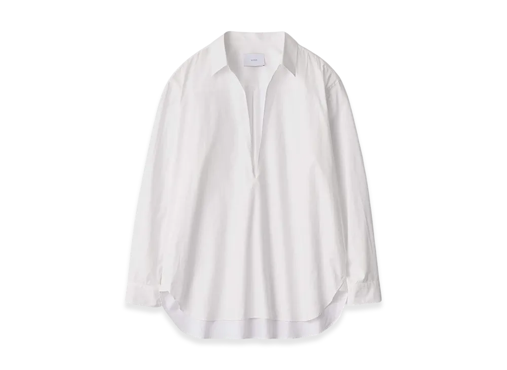 ssstein Suvin Cotton Oversized Skipper Shirt "Off White"