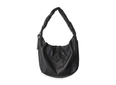 ssstein Shirring Handle Leather Shoulder Bag "Black"