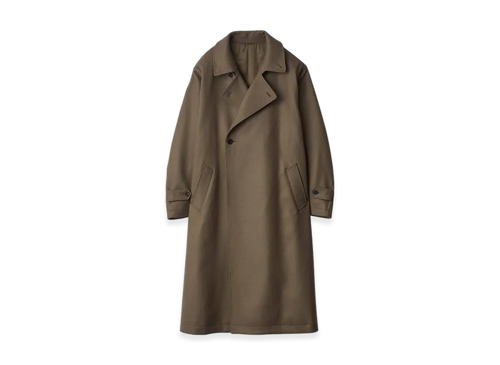 ssstein Oversized Double Breasted Coat "Dark Beige"