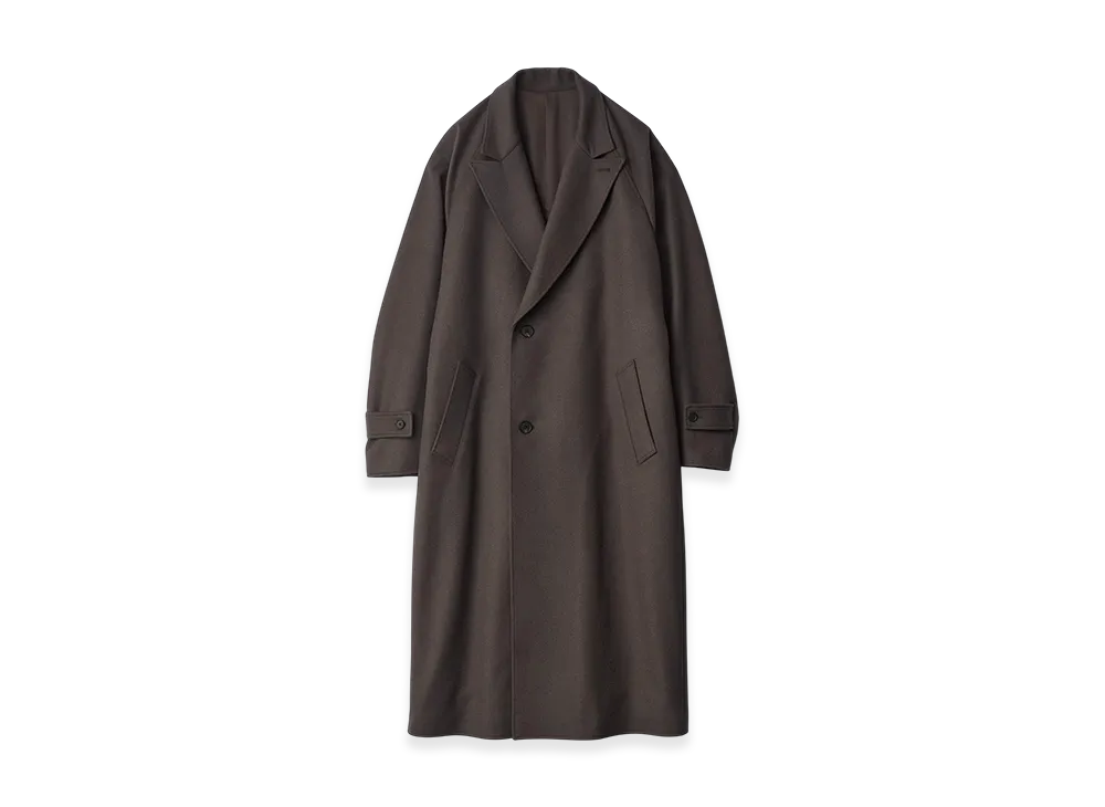 ssstein Oversized Peak Lapel Coat "Grey Khaki"