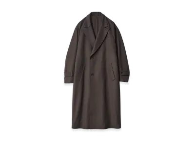 ssstein Oversized Peak Lapel Coat "Grey Khaki"