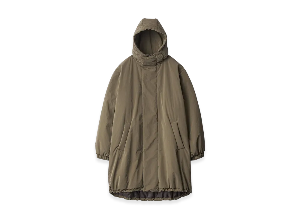 ssstein Oversized Padded Hoody Coat "Taupe"