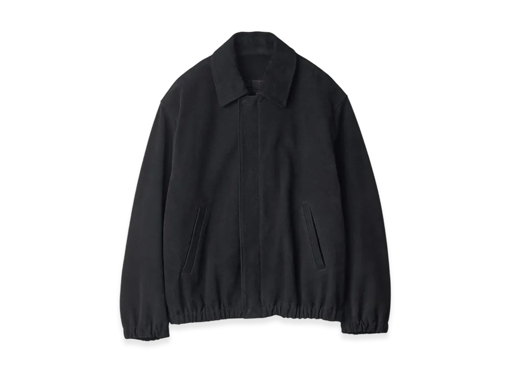 ssstein Cow Suede Zip Short Jacket "Black"