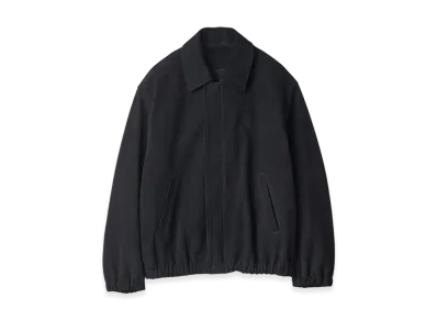 ssstein Cow Suede Zip Short Jacket "Black"