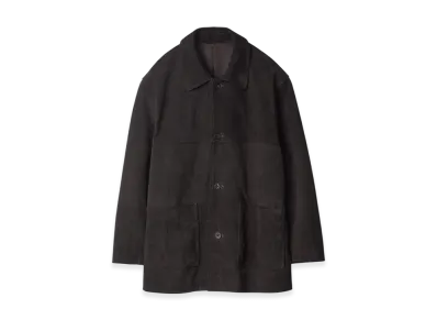ssstein Cow Suede Car Jacket "Dark Brown"
