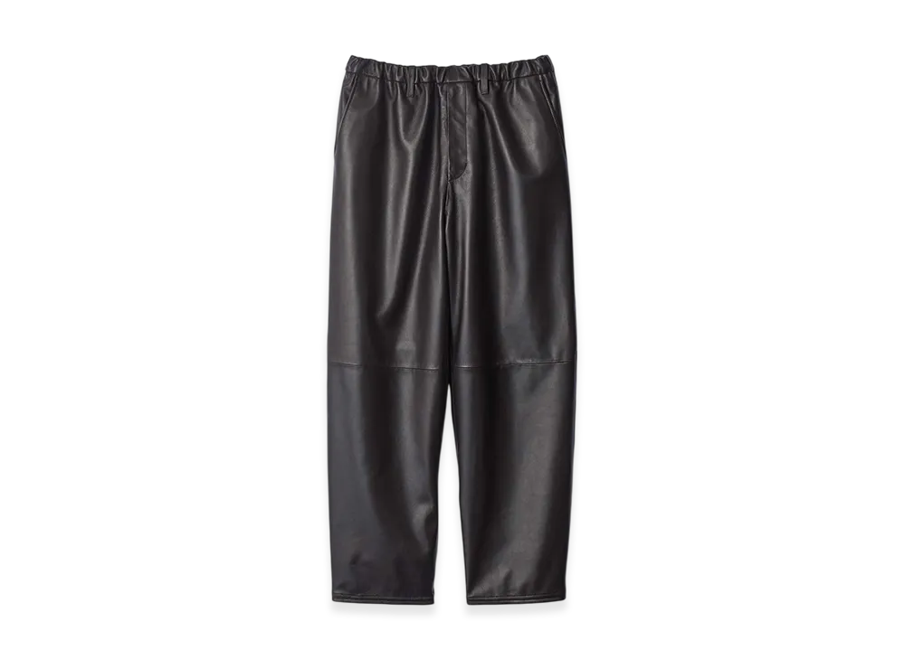 ssstein Sheep Leather Easy Trousers "Grey Brown"