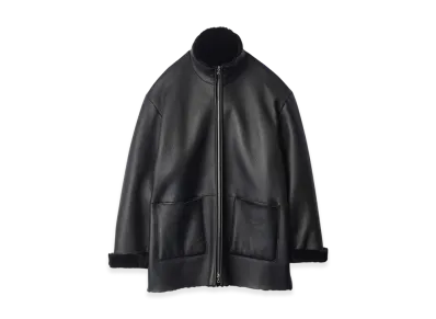 ssstein Cut-Off Mouton Jacket "Black"