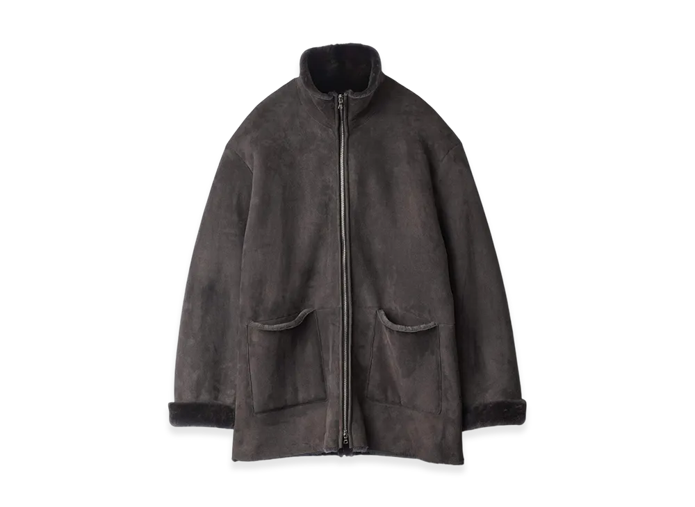 ssstein Cut-Off Mouton Jacket "Grey Khaki"