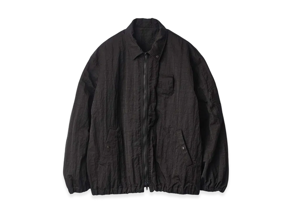 ssstein Bio Washed Nylon Oversized Fight Jacket "Black"