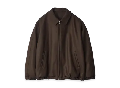 ssstein Melton Oversized Zip Jacket "Grey Brown"