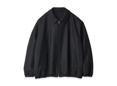 ssstein Melton Oversized Zip Jacket "Black"