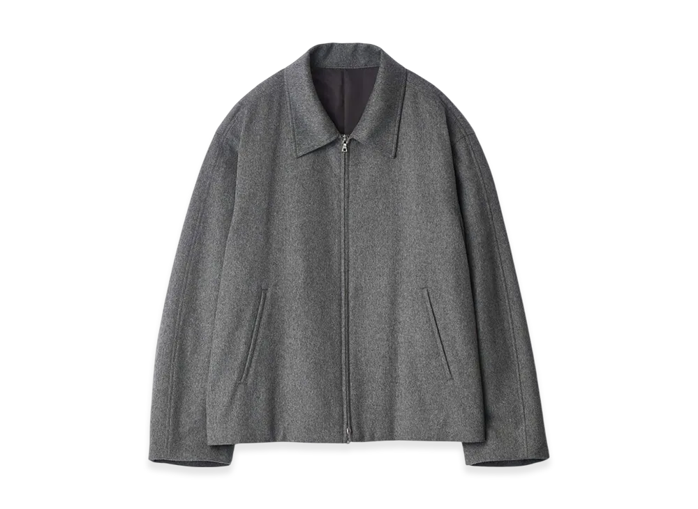ssstein W/Ca Beaver Zip Short Jacket "Grey"
