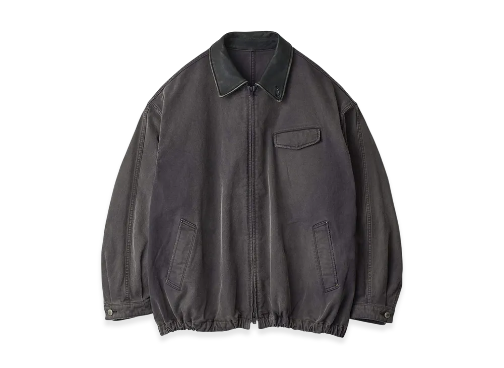 ssstein Sulfur Dyed Whip Cord Vintage Zip Jacket "Black"