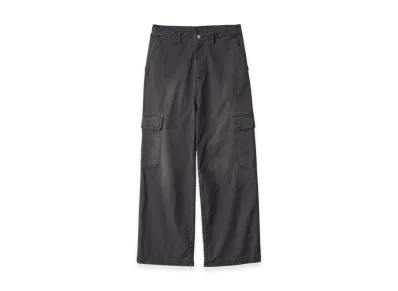 ssstein Sulfur Dyed Whip Cord Vintage Trousers "Black"