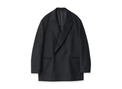 ssstein W/Ca Beaver Back Slash Peak Lapel Jacket "Black"