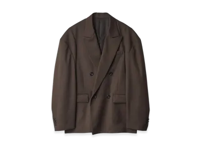 ssstein Deformed Shoulder Double Breasted Jacket "Military Khaki"