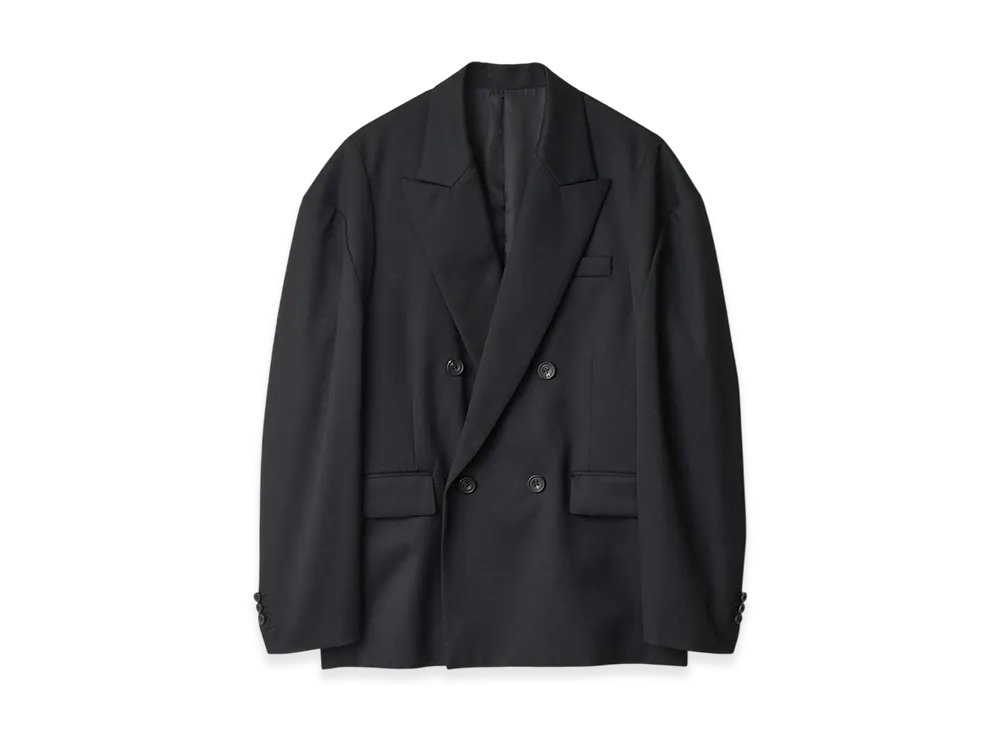 ssstein Deformed Shoulder Double Breasted Jacket "Black"