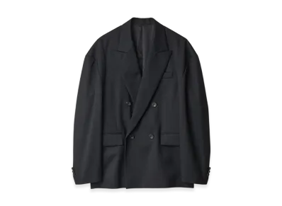 ssstein Deformed Shoulder Double Breasted Jacket "Black"