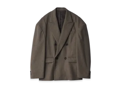 ssstein Wool Doeskin Deformed Shoulder Jacket "Taupe"