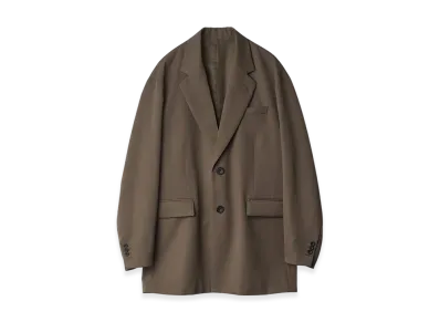 ssstein Oversized Single Breasted Long Jacket "Dark Beige"