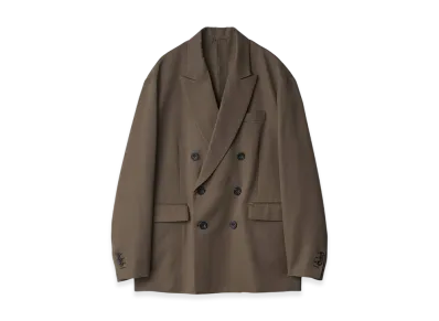 ssstein Oversized Double Breasted Jacket "Dark Beige"