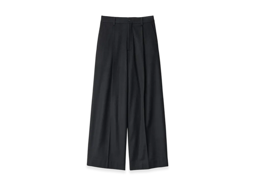 ssstein W/CA Beaver Extra Wide Trousers "Black"