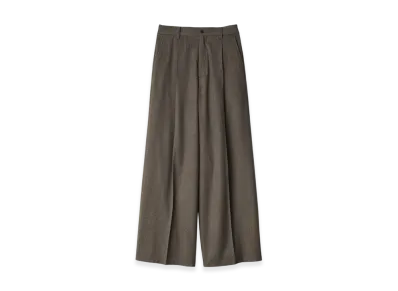 ssstein Wool Doeskin Extra Wide Trousers "Taupe"