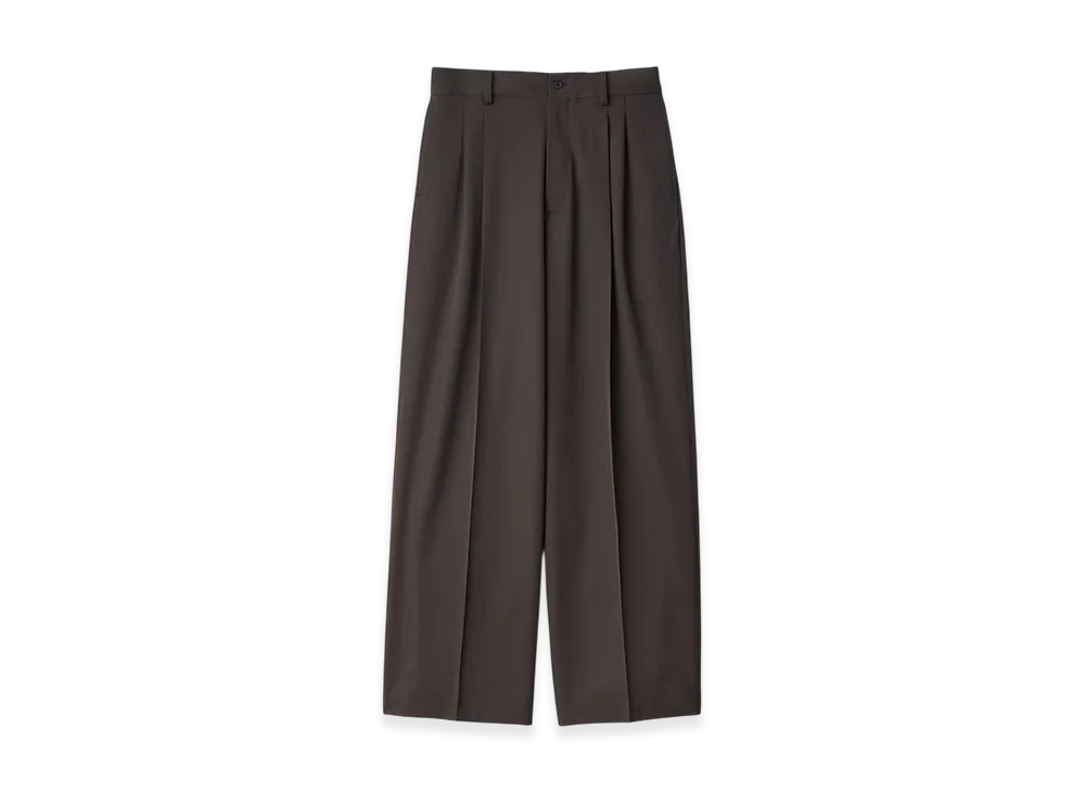 ssstein Long Wide Trousers "Grey Khaki"