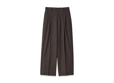 ssstein Long Wide Trousers "Grey Khaki"