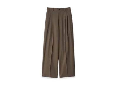 ssstein Long Wide Trousers "Dark Beige"