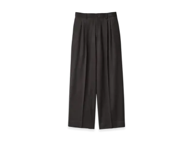 ssstein Pure Cashmere Long Wide Trousers "Dark Brown"