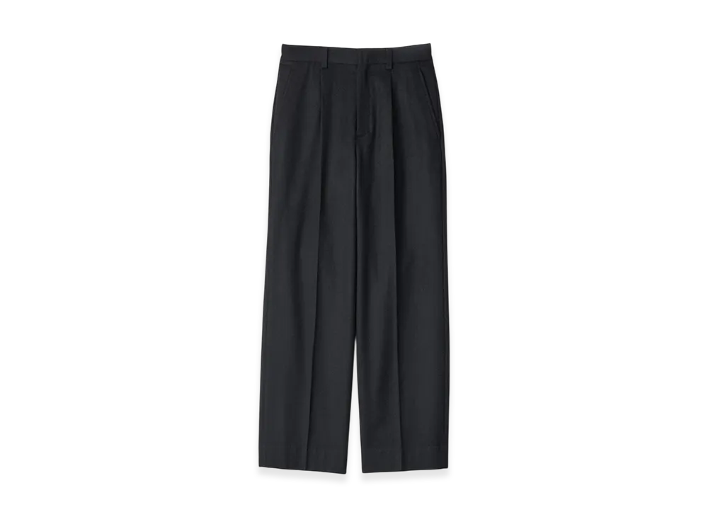 ssstein W/Ca Beaver Straight Trousers "Black"