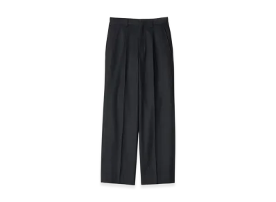 ssstein W/Ca Beaver Straight Trousers "Black"