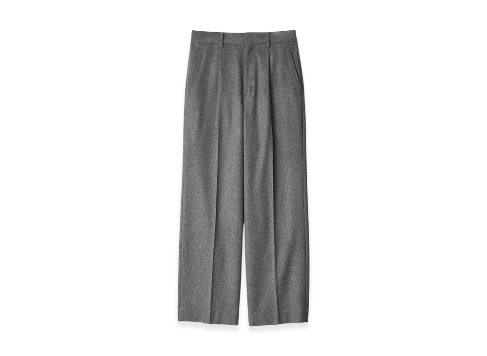 ssstein W/Ca Beaver Straight Trousers "Grey"