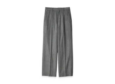 ssstein W/Ca Beaver Straight Trousers "Grey"