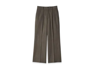 ssstein Wool Doeskin Flare Trousers "Taupe"