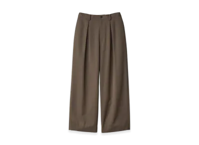 ssstein Easy Wide Trousers "Dark Beige"