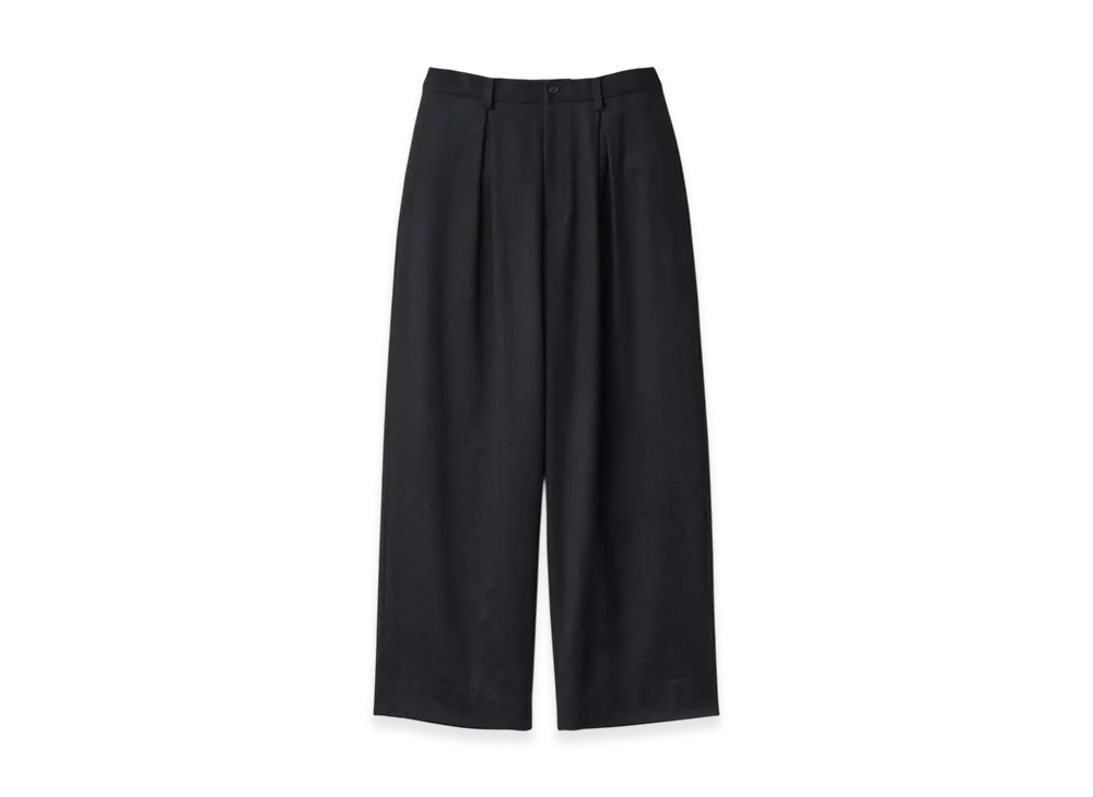 ssstein W/Ca Beaver Easy Wide Trousers "Black"