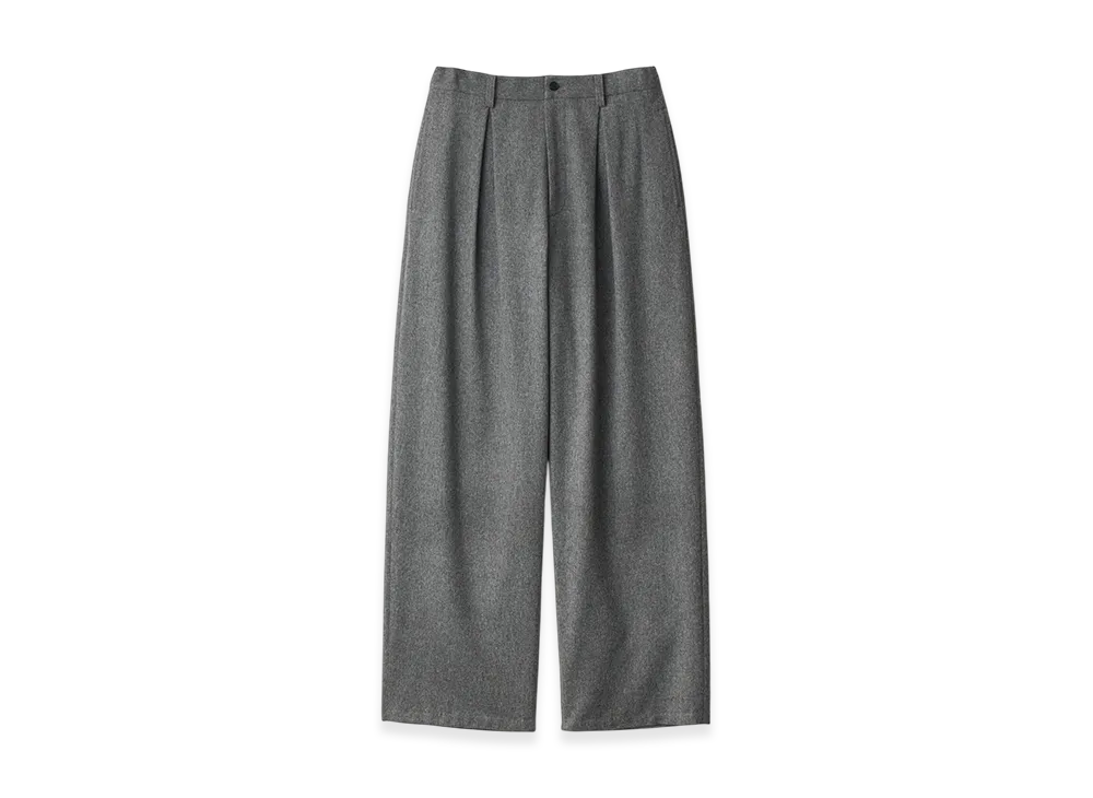 ssstein W/Ca Beaver Easy Wide Trousers "Grey"