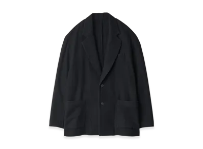 ssstein Wool/Cashmere Fleece Single Breasted Jacket "Black"