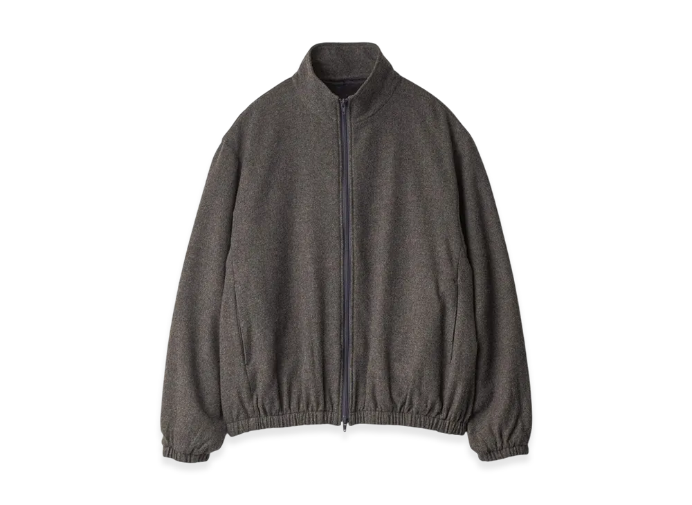 ssstein Wool/Cashmere Fleece Zip Jacket "Grey Brown"