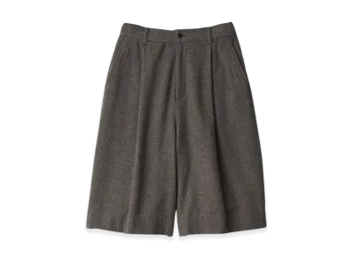 ssstein Wool/Cashmere Fleece Easy Short Trousers "Grey Brown"