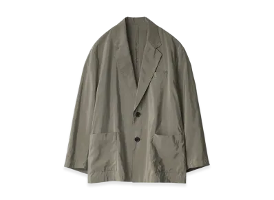 ssstein Silk/Nylon Single Breasted Jacket "Taupe"
