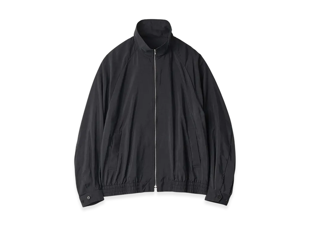 ssstein Silk/Nylon Zip Up Blouson "Black"
