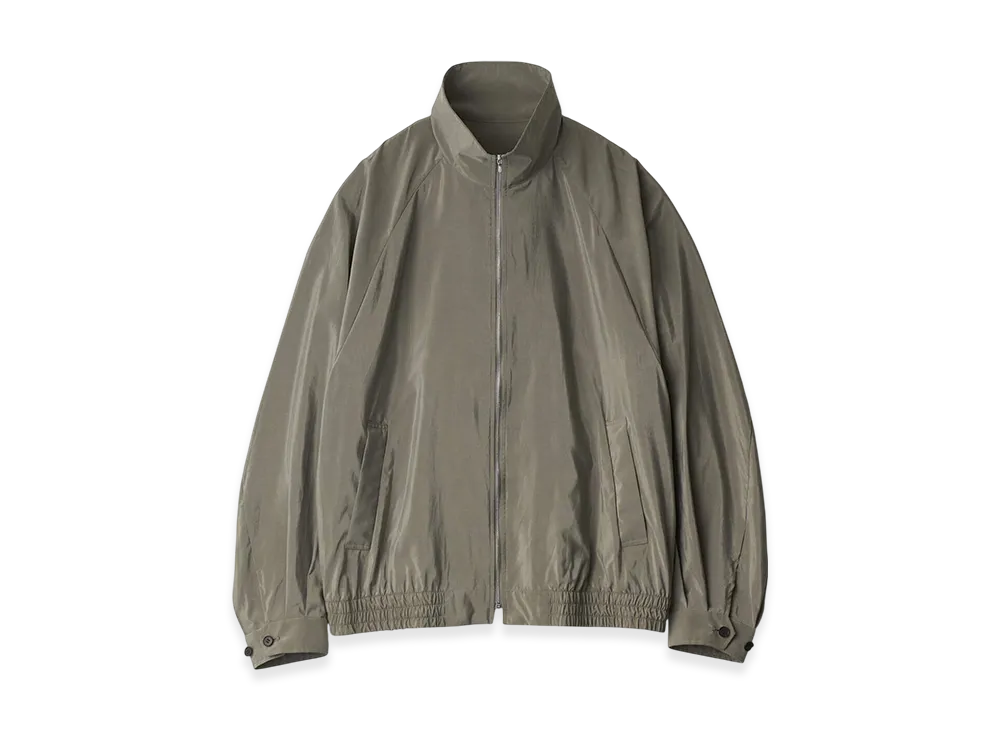ssstein Silk/Nylon Zip Up Blouson "Taupe"
