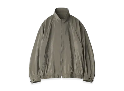 ssstein Silk/Nylon Zip Up Blouson "Taupe"