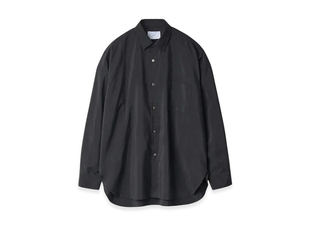 ssstein Silk/Nylon Oversized Down Pat Shirt "Black"