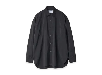 ssstein Silk/Nylon Oversized Down Pat Shirt "Black"