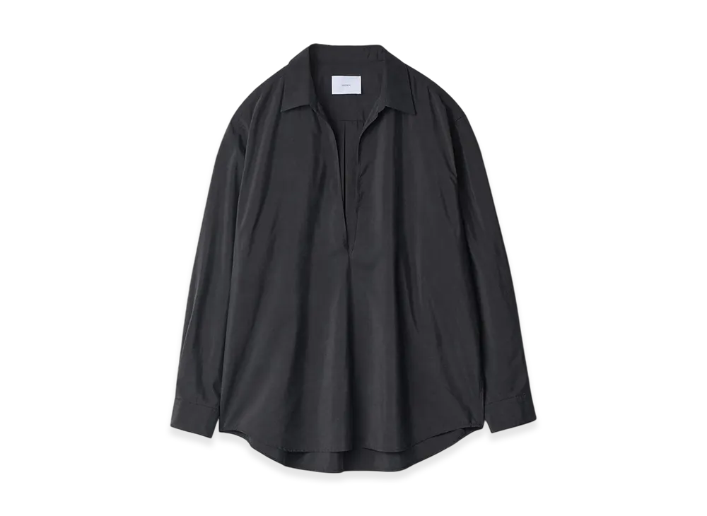 ssstein Silk/Nylon Oversized Skipper Shirt "Black"