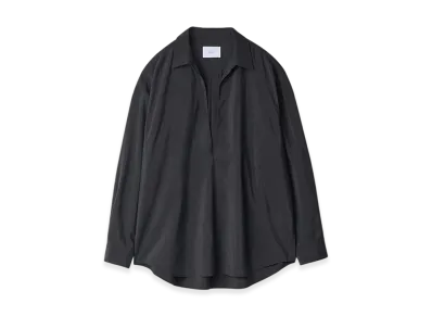 ssstein Silk/Nylon Oversized Skipper Shirt "Black"